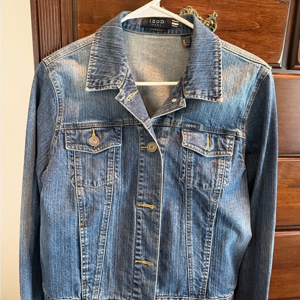 Izod Women's Classic Blue Jean Jacket